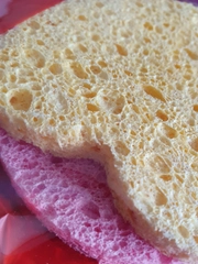 Спонжи косметические, круглый+сердечко, SABBI