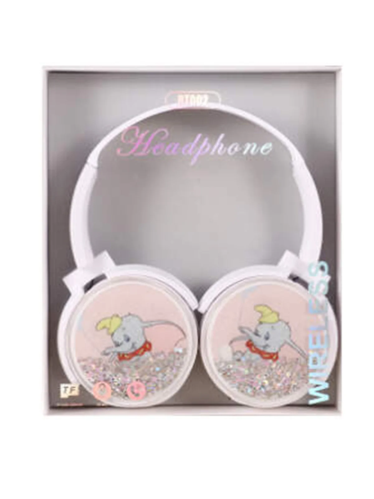 Конфетный беспроводные накладные наушники BT002 Дамбо/ Сезам/ Hello kitty/ фaламинго/ единорог