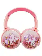 Розовый беспроводные накладные наушники BT002 Дамбо/ Сезам/ Hello kitty/ фaламинго/ единорог