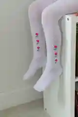 Белый колготки детские "Роза"