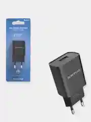 Черный сетевое зарядное устройство Borofone BA20A 1*USB