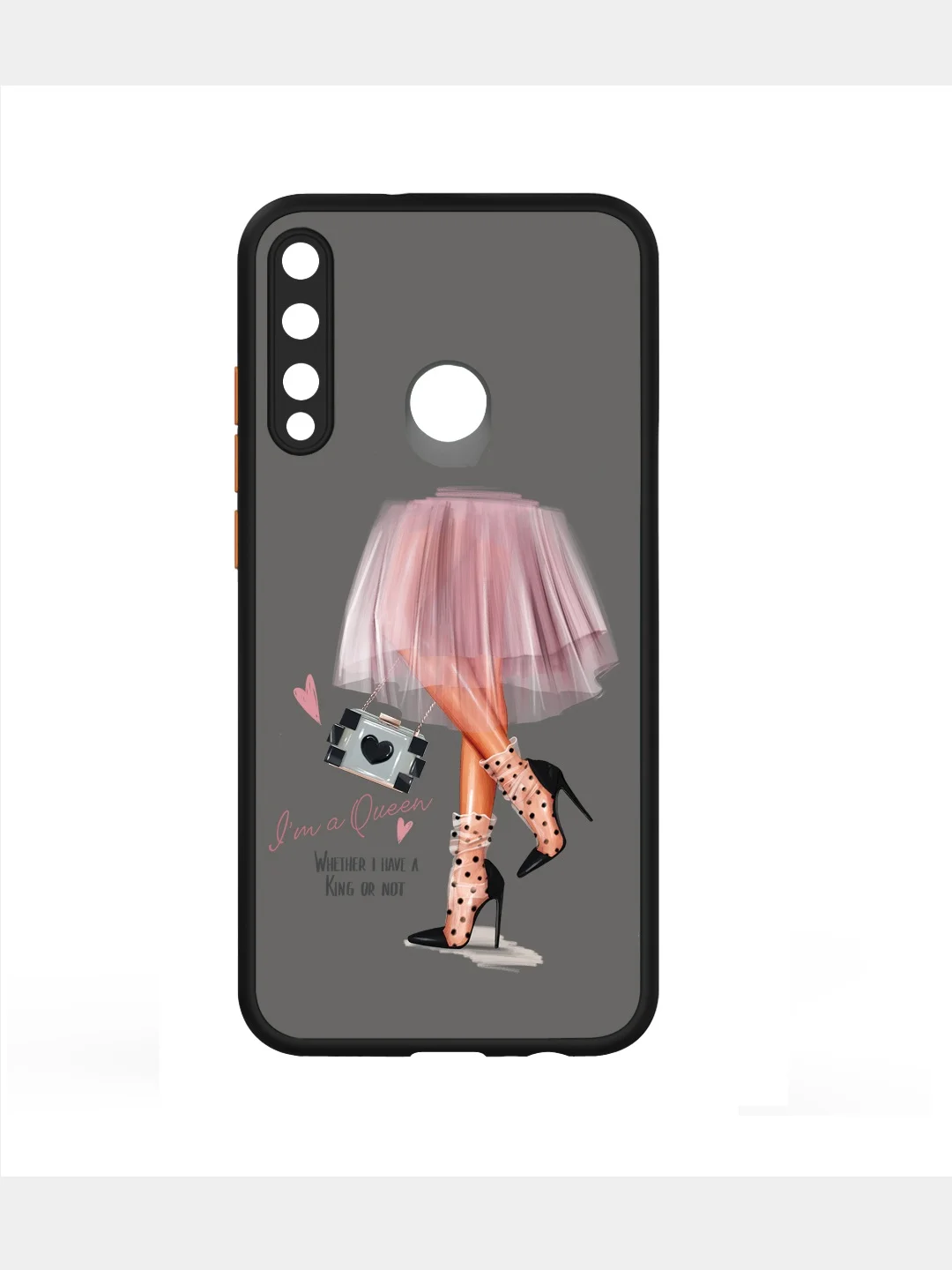 Фуксия чехол для Huawei Honor P30 Lite, P30 Pro, P40, P40 Pro,P40 Lite E/Y7P/9C, Y6P, с бортиками