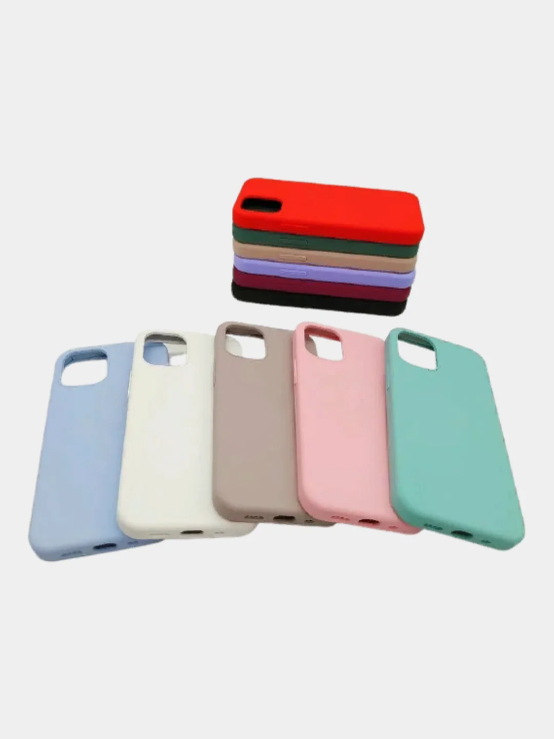 Чехол однотонный iPhone XR 12 Pro Max mini