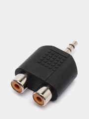 Переходник гнездо 2RCA - штекер jack 3.5