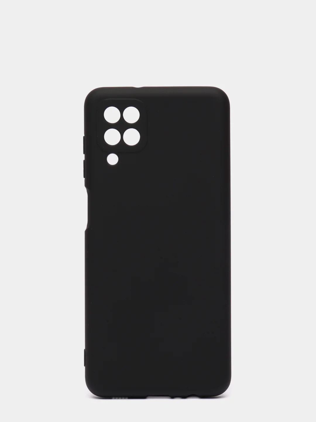 Черный чехол Samsung Galaxy A12 / M12, Галакси А12, силиконовый Silicone Cover с закрытым низом