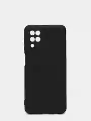 Черный чехол Samsung Galaxy A12 / M12, Галакси А12, силиконовый Silicone Cover с закрытым низом