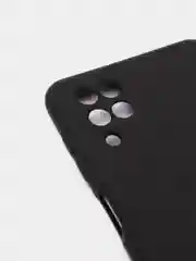 Черный чехол Samsung Galaxy A12 / M12, Галакси А12, силиконовый Silicone Cover с закрытым низом