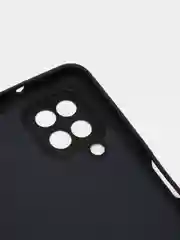Черный чехол Samsung Galaxy A12 / M12, Галакси А12, силиконовый Silicone Cover с закрытым низом