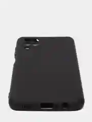 Черный чехол Samsung Galaxy A12 / M12, Галакси А12, силиконовый Silicone Cover с закрытым низом