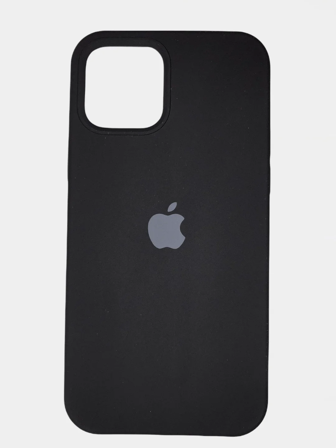 Черный чехол Silicone Case для iPhone 12, 12 pro