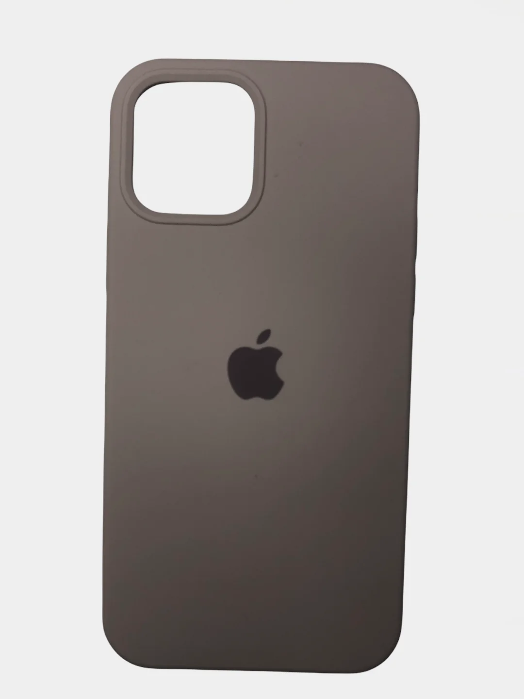 Бежевый меланж чехол Silicone Case для iPhone 12, 12 pro