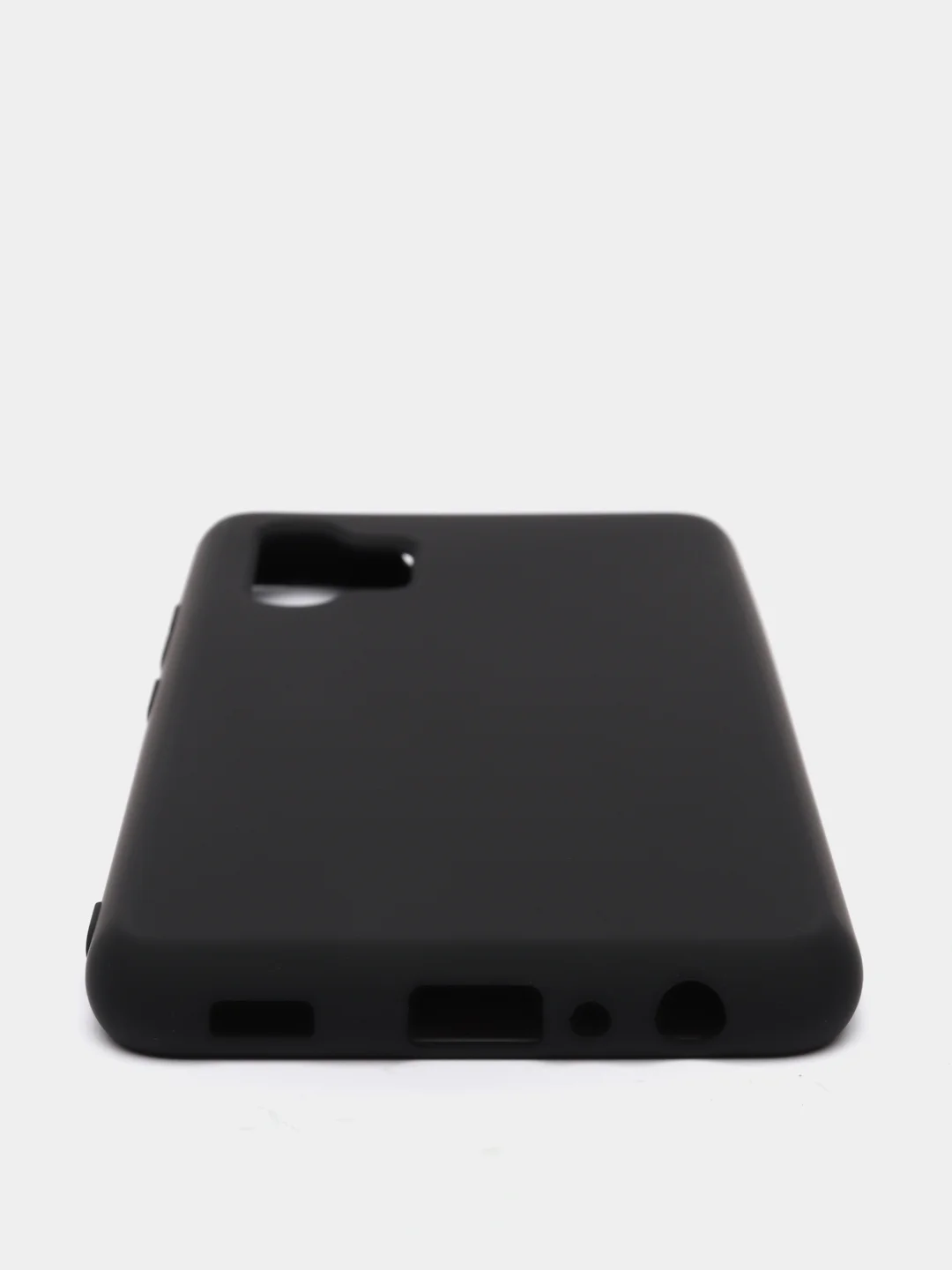 Черный чехол Samsung Galaxy A32 (4G), Галакси А32 4G силиконовый Silicone Cover с закрытым низом