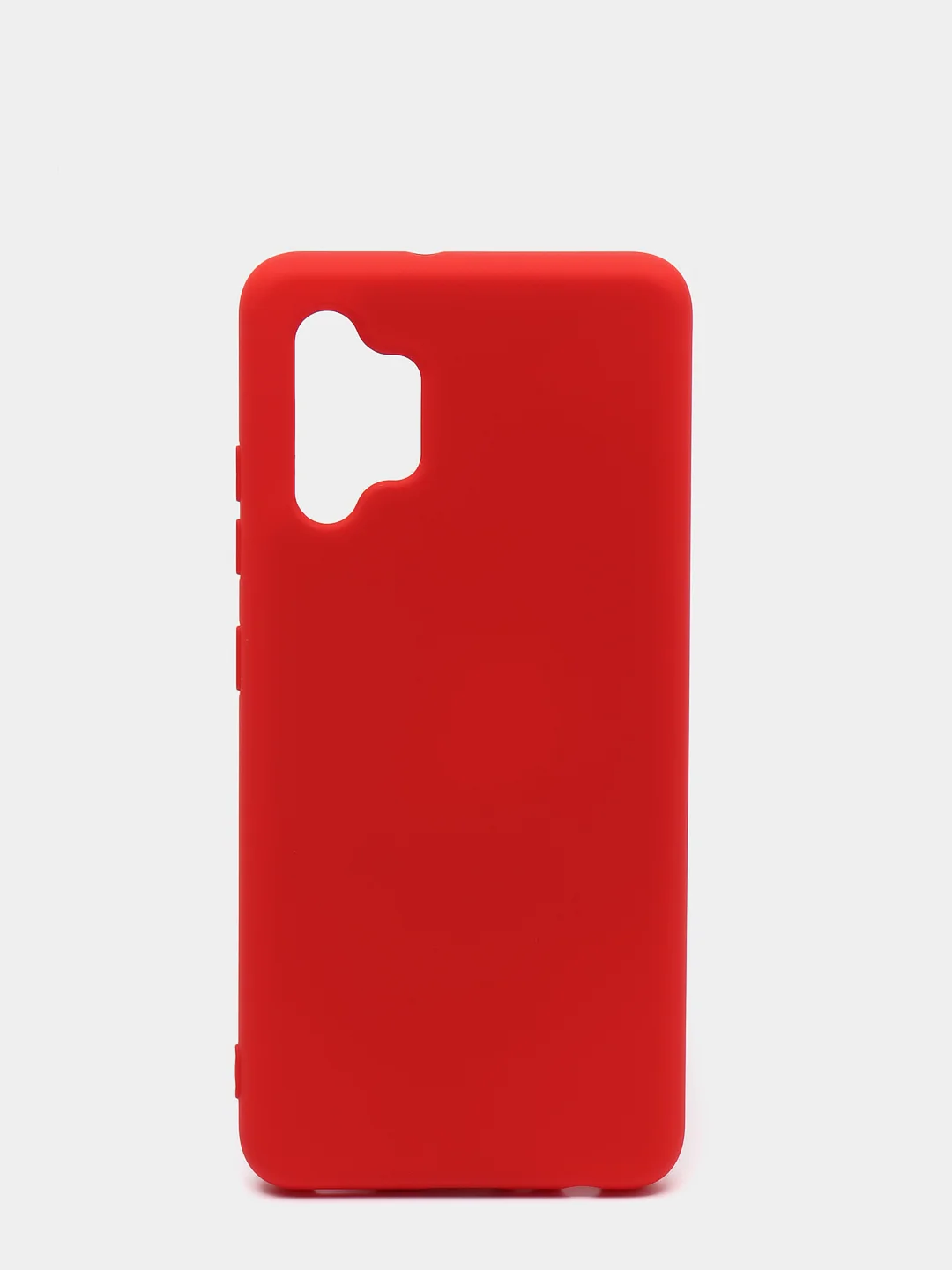 Красный чехол Samsung Galaxy A32 (4G), Галакси А32 4G силиконовый Silicone Cover с закрытым низом