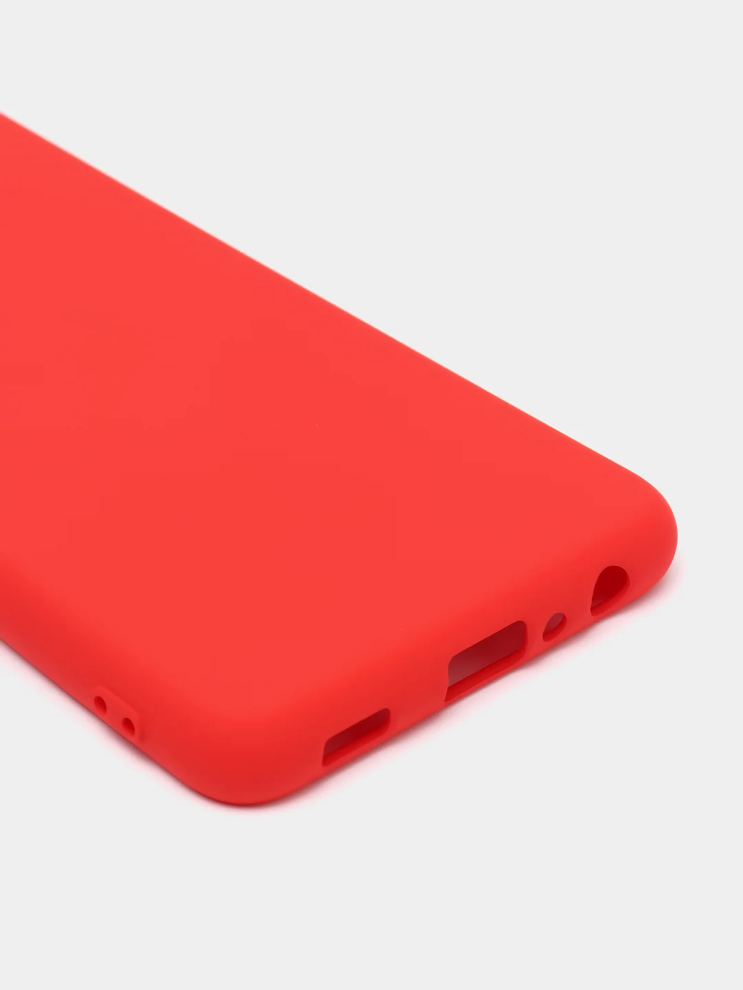 Красный чехол Samsung Galaxy A32 (4G), Галакси А32 4G силиконовый Silicone Cover с закрытым низом