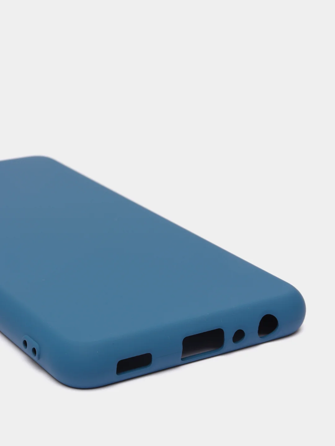 Темно-синий чехол Samsung Galaxy A32 (4G), Галакси А32 4G силиконовый Silicone Cover с закрытым низом