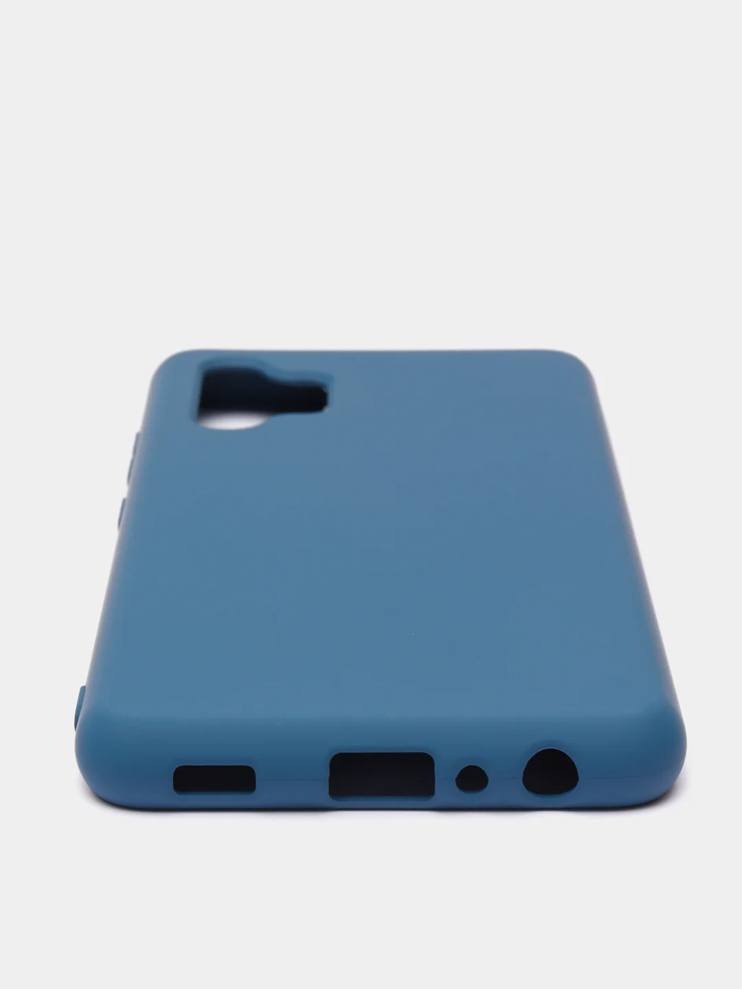 Темно-синий чехол Samsung Galaxy A32 (4G), Галакси А32 4G силиконовый Silicone Cover с закрытым низом