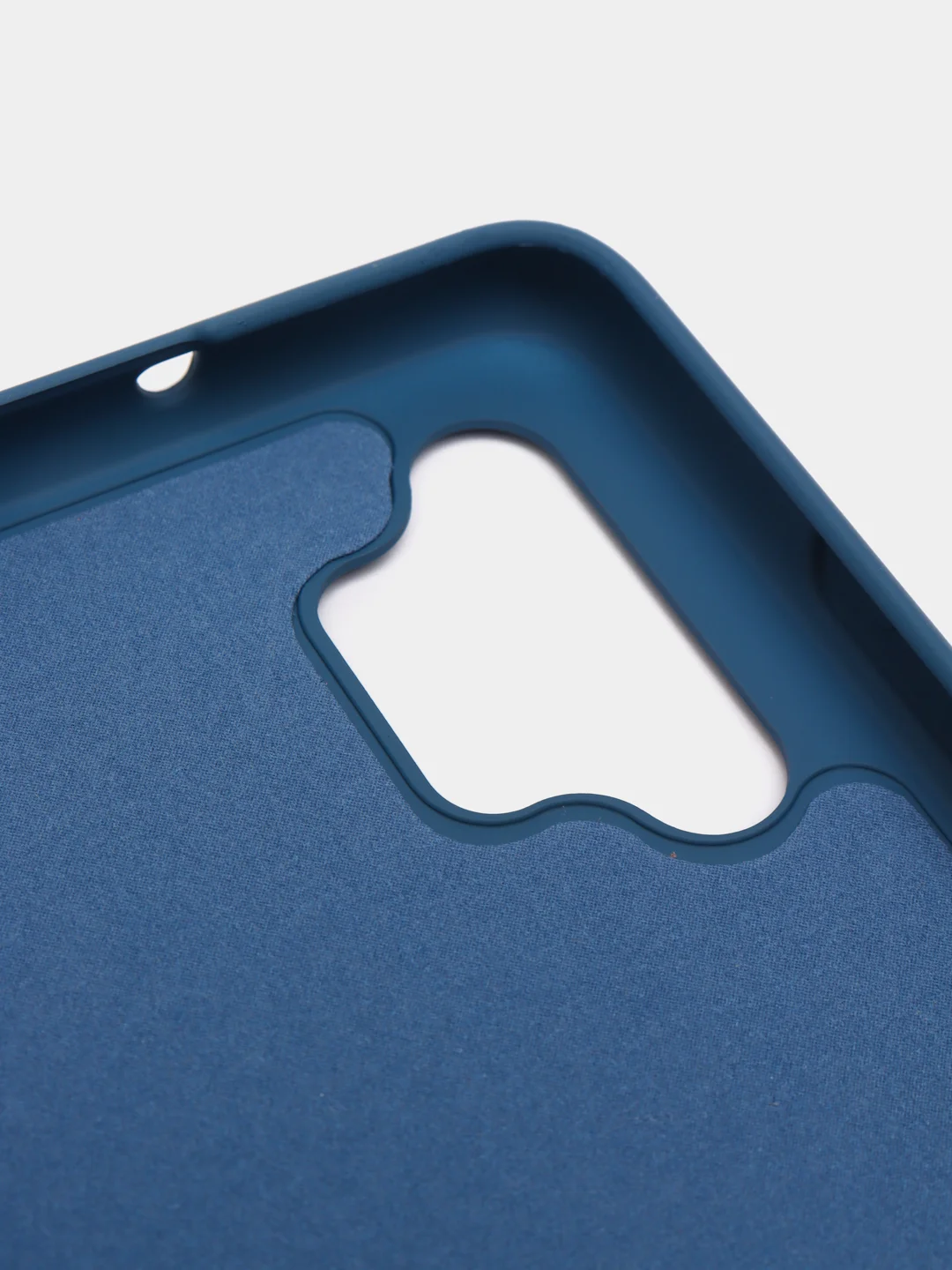 Темно-синий чехол Samsung Galaxy A32 (4G), Галакси А32 4G силиконовый Silicone Cover с закрытым низом