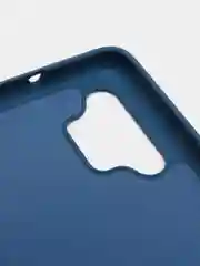 Темно-синий чехол Samsung Galaxy A32 (4G), Галакси А32 4G силиконовый Silicone Cover с закрытым низом