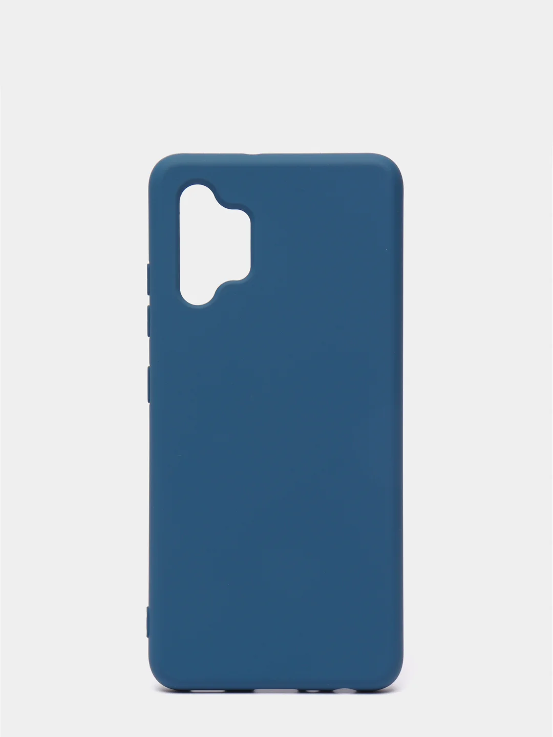 Темно-синий чехол Samsung Galaxy A32 (4G), Галакси А32 4G силиконовый Silicone Cover с закрытым низом