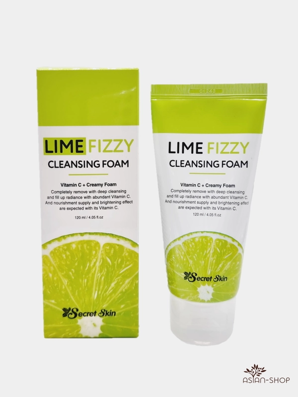 Пенка для умывания с экстрактом лайма Secret Skin Lime Fizzy Cleansing Foam, 120мл