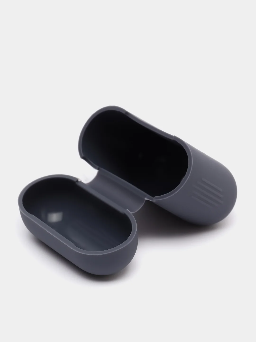 Синий меланж силиконовый чехол для наушников AirPods 1, 2