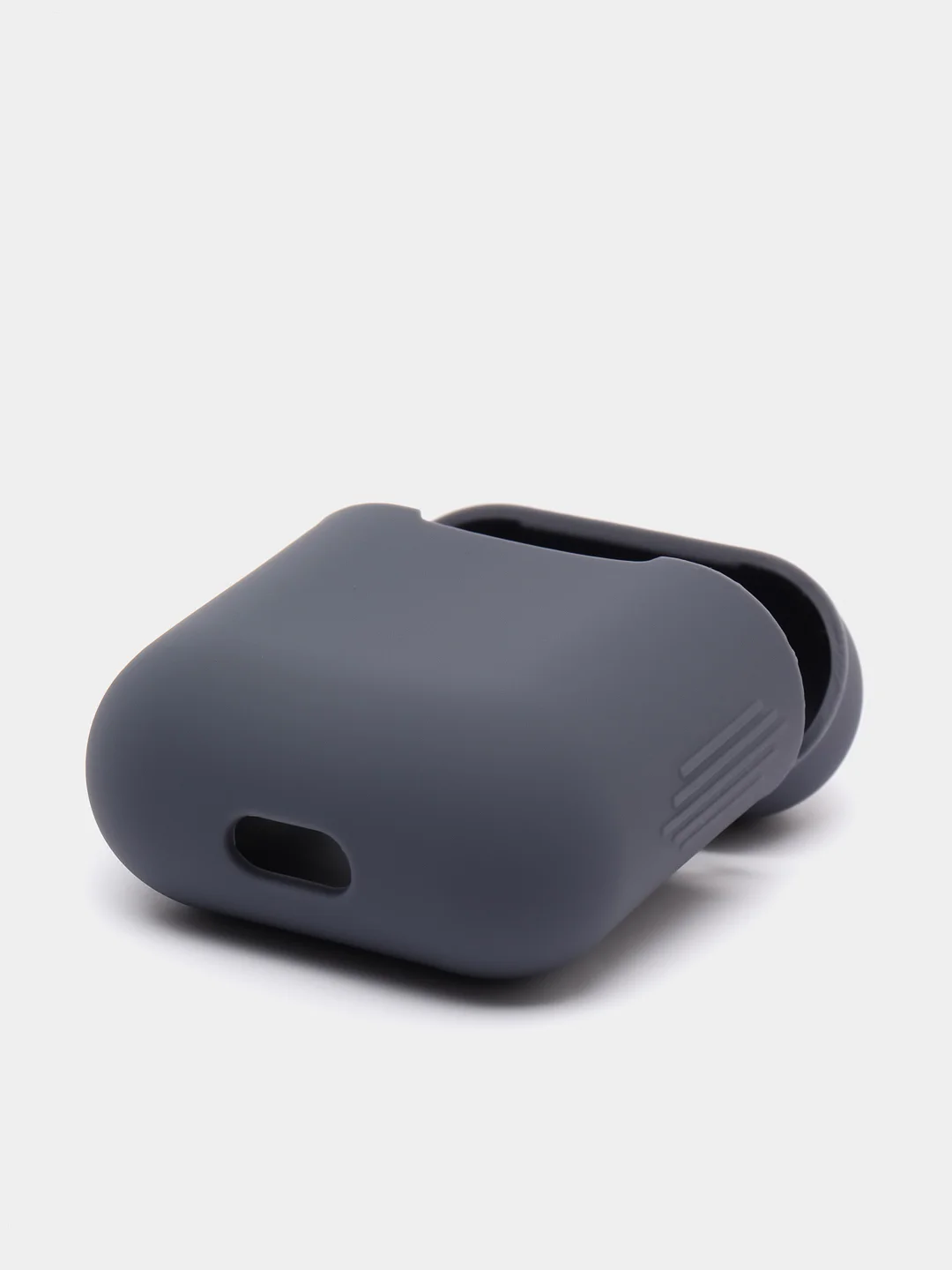 Синий меланж силиконовый чехол для наушников AirPods 1, 2