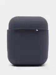 Синий меланж силиконовый чехол для наушников AirPods 1, 2