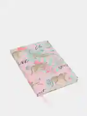 Розовый ежедневник "Animals" в линейку, недатированный, твердая обложка, А5, 96 листов pkt