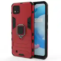 Красный чехол противоударный на Realme C20 и Realme C11 2021 (Реалми С20 и Реалми С11 2021)