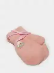 Коралловый меланж варежки детские для девочек/ для мальчиков на веревочке, теплые
