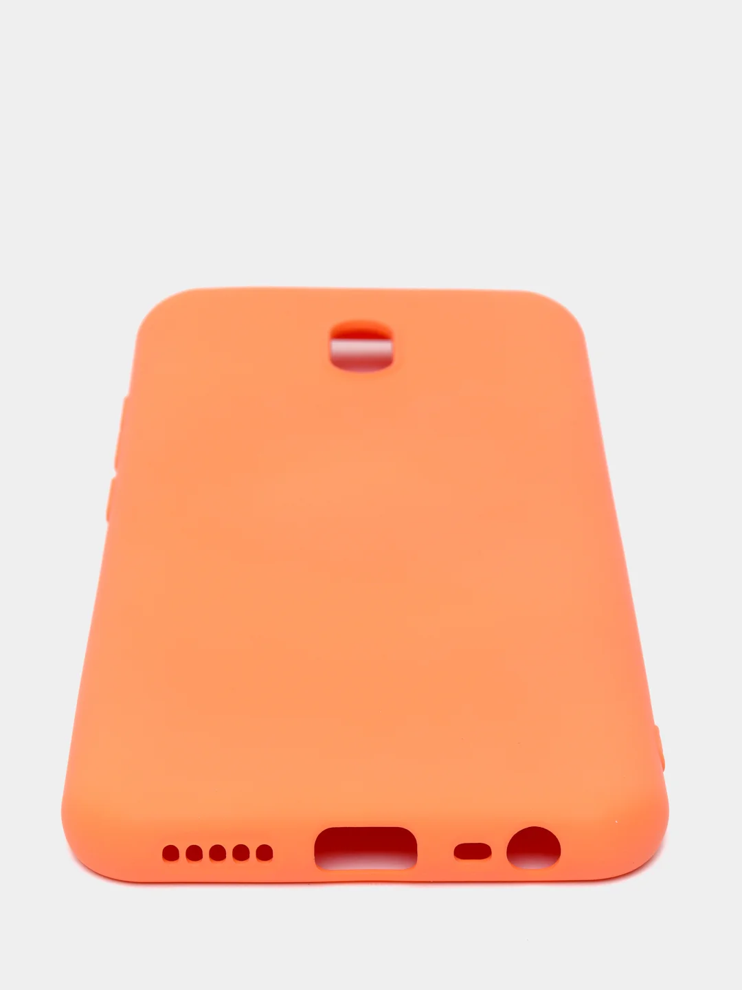 Оранжевый чехол Xiaomi Redmi 8A, Редми 8А, силиконовый цветной матовый с подкладом из микрофибры