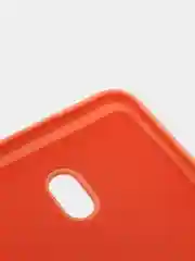 Оранжевый чехол Xiaomi Redmi 8A, Редми 8А, силиконовый цветной матовый с подкладом из микрофибры