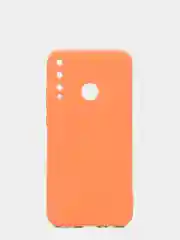 Оранжевый чехол 5 цветов Honor 9C / Huawei P40 Lite E силиконовый цветной матовый с подкладом
