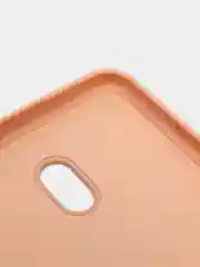 Бежевый чехол Xiaomi Redmi 8A, Редми 8А, силиконовый цветной матовый с подкладом из микрофибры