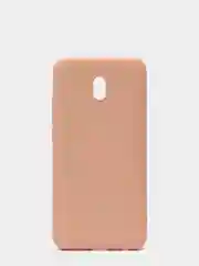 Бежевый чехол Xiaomi Redmi 8A, Редми 8А, силиконовый цветной матовый с подкладом из микрофибры