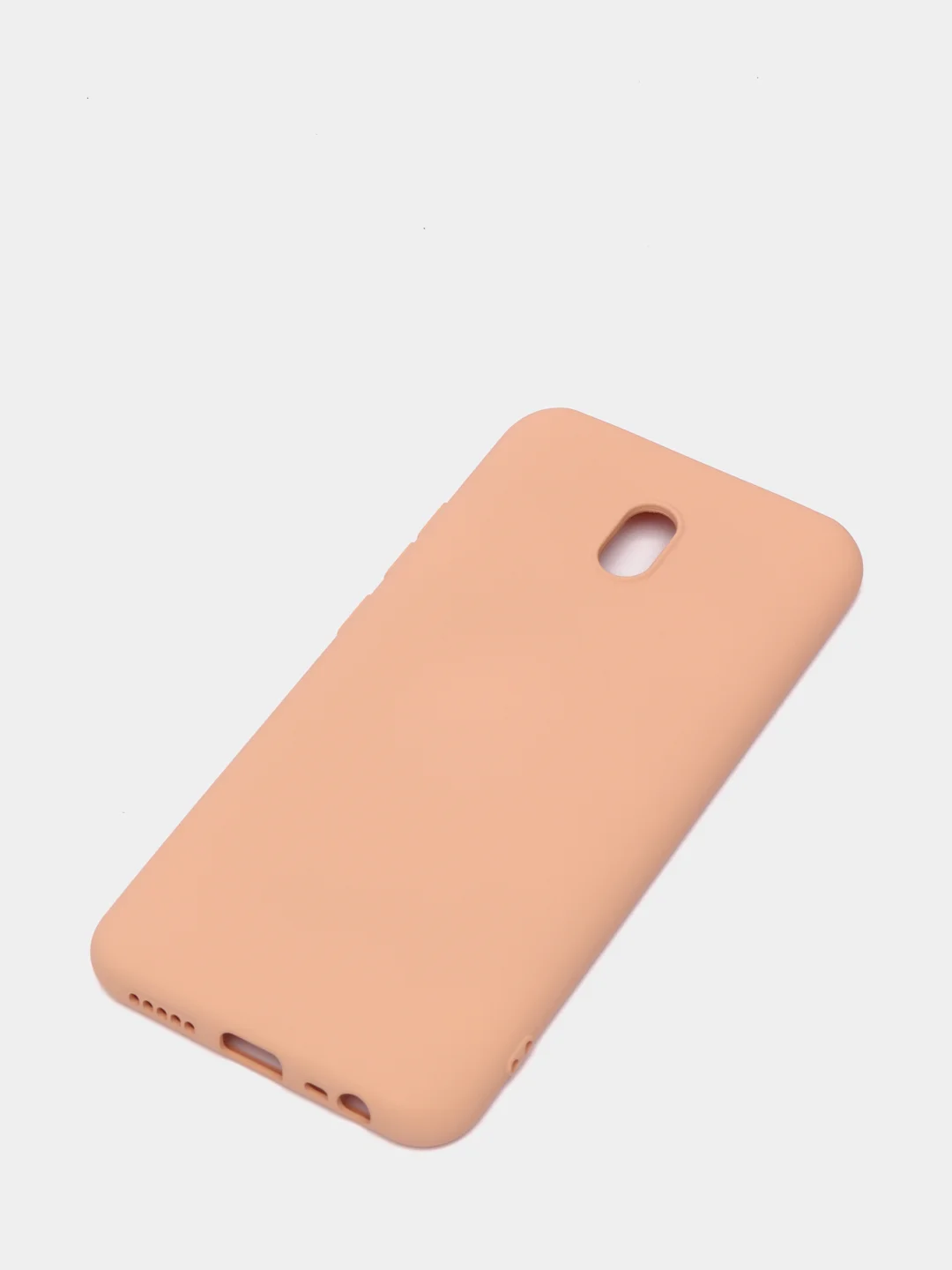 Бежевый чехол Xiaomi Redmi 8A, Редми 8А, силиконовый цветной матовый с подкладом из микрофибры
