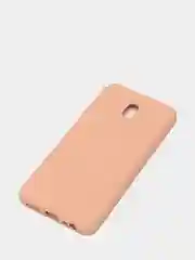 Бежевый чехол Xiaomi Redmi 8A, Редми 8А, силиконовый цветной матовый с подкладом из микрофибры
