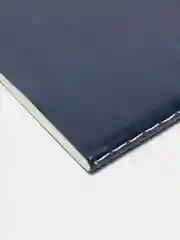 Тетрадь А4 60л, сшивка, клетка, кожзам гладкий, темно-синий, BRAUBERG VIVA, 403906