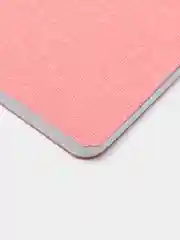 Тетрадь B5 60л, клетка, экокожа под рогожку, розовый, BRAUBERG HARMONY, 403840