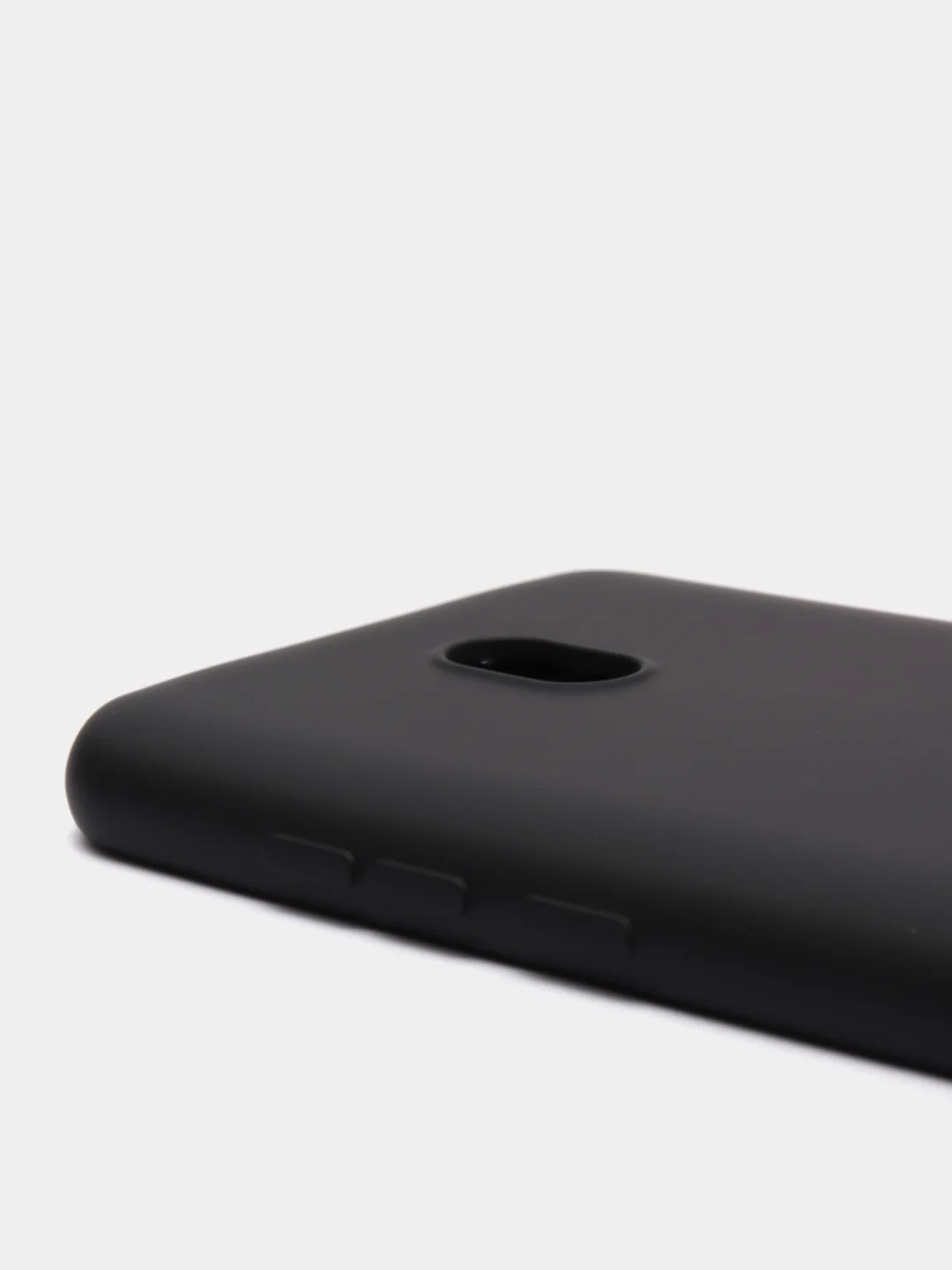Черный чехол Xiaomi Redmi 8A, Редми 8А, силиконовый цветной матовый с подкладом из микрофибры