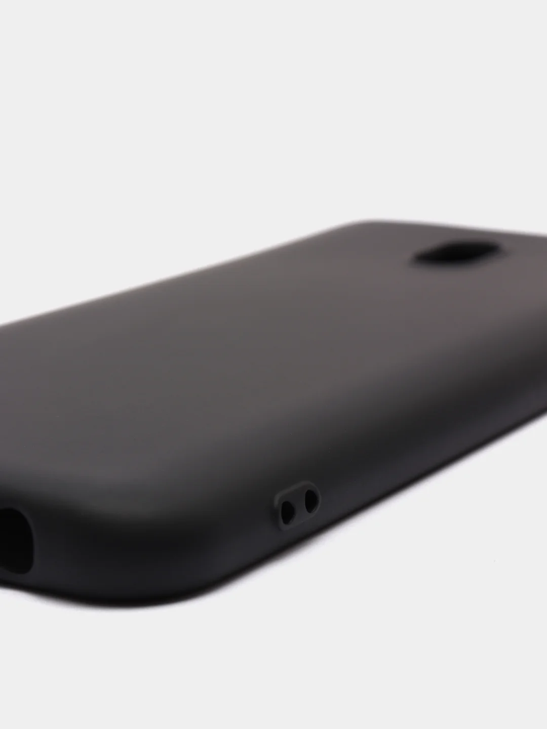 Черный чехол Xiaomi Redmi 8A, Редми 8А, силиконовый цветной матовый с подкладом из микрофибры