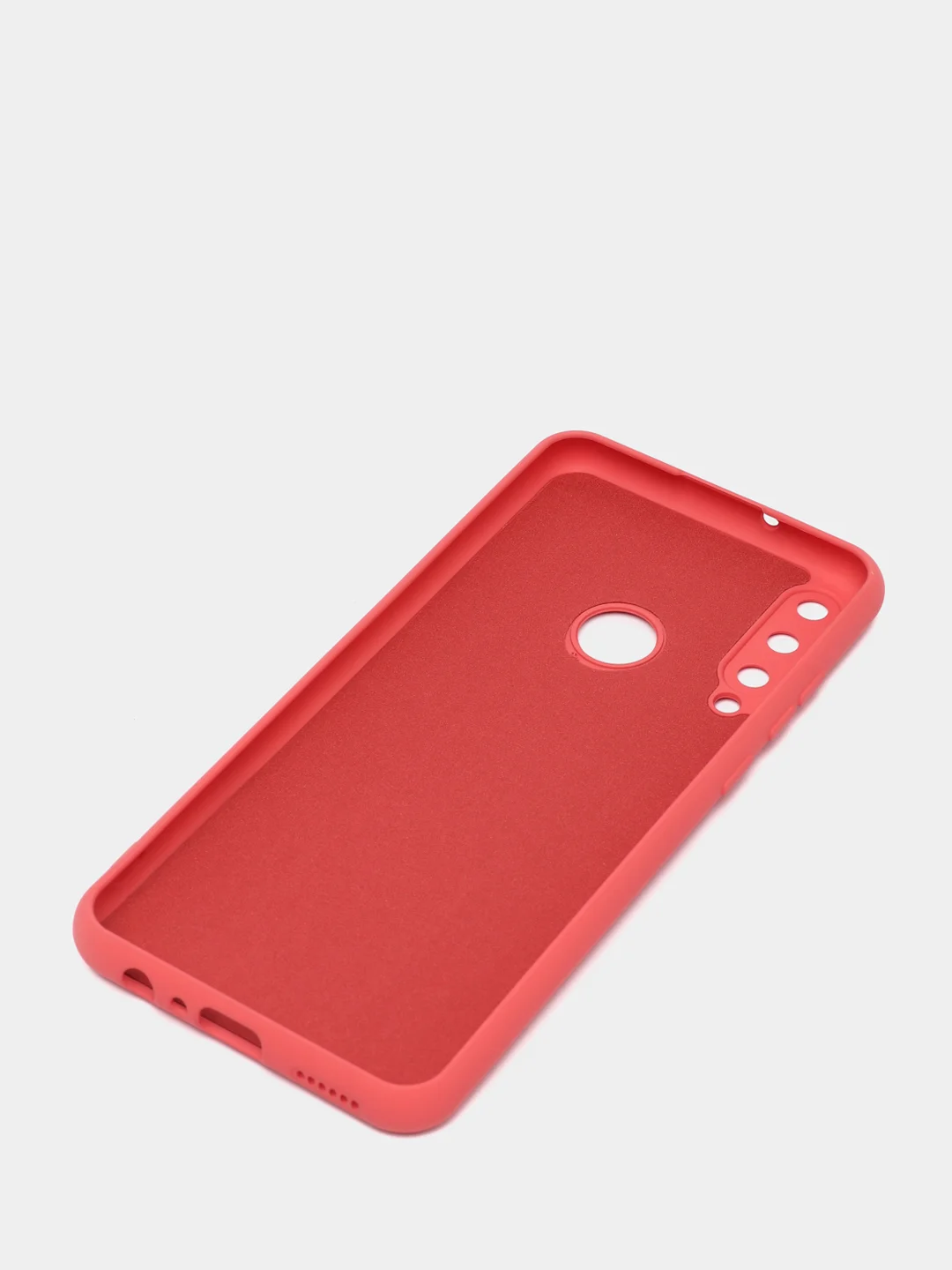 Терракотовый чехол Huawei Y6P (Хуавей У6П), силиконовый, цветной, матовый, с подкладом из микрофибры