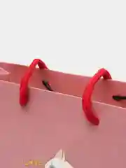 Коралловый подарочный пакет "Happy cat"