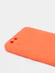 Оранжевый чехол Huawei Y5p, Honor 9S, Хонор 9С силиконовый матовый цветной с подкладом из микрофибры