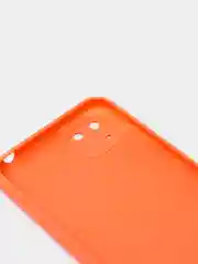 Оранжевый чехол Huawei Y5p, Honor 9S, Хонор 9С силиконовый матовый цветной с подкладом из микрофибры