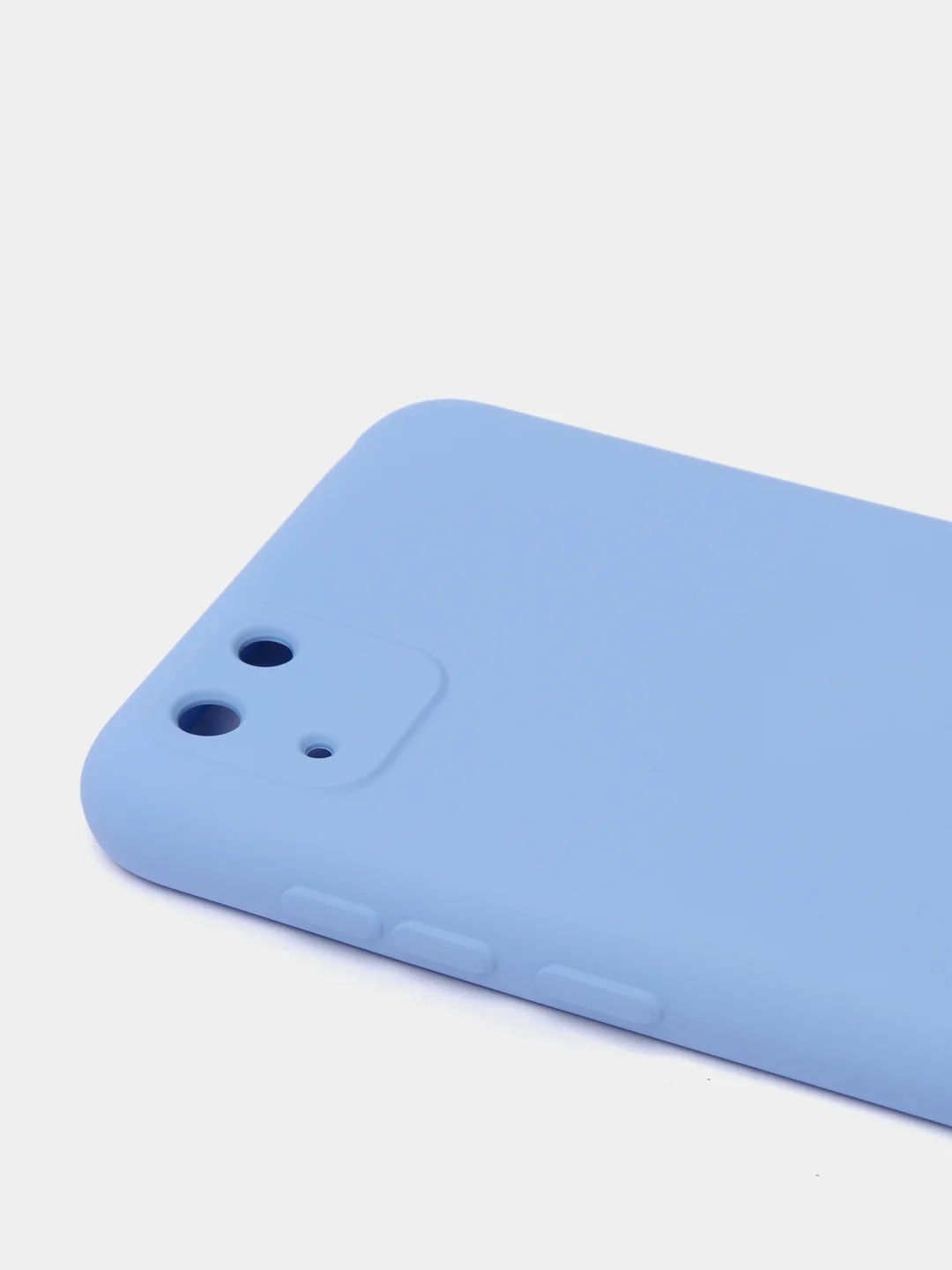 Небесно-голубой чехол Huawei Y5p, Honor 9S, Хонор 9С силиконовый матовый цветной с подкладом из микрофибры