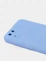 Небесно-голубой чехол Huawei Y5p, Honor 9S, Хонор 9С силиконовый матовый цветной с подкладом из микрофибры