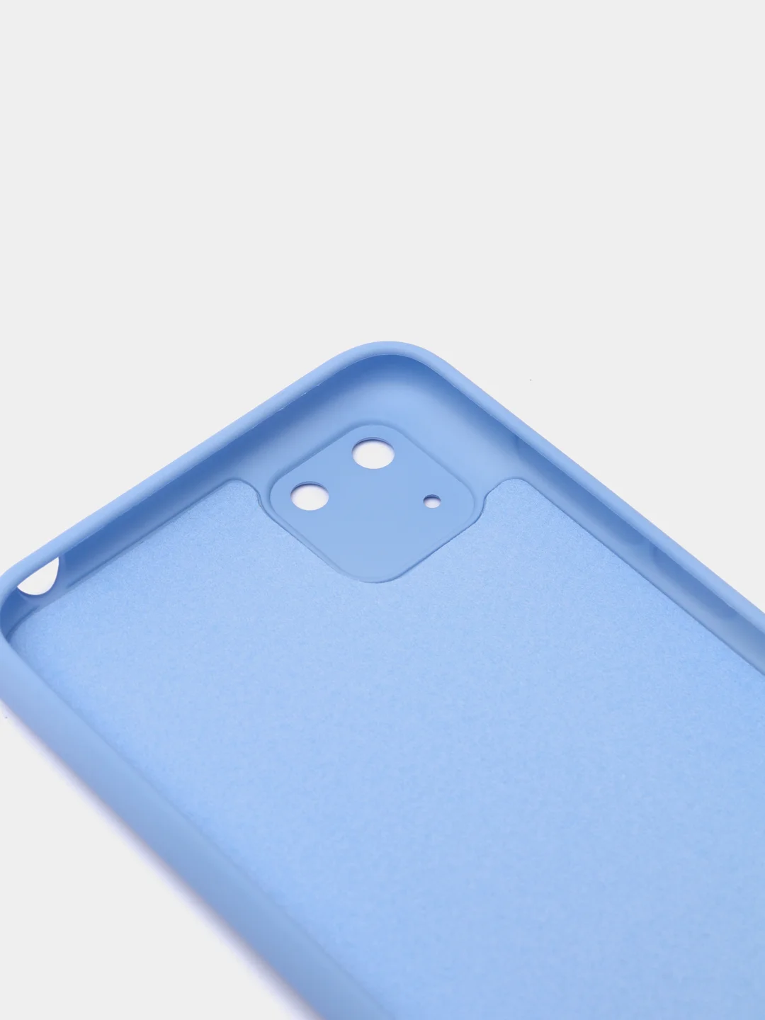 Небесно-голубой чехол Huawei Y5p, Honor 9S, Хонор 9С силиконовый матовый цветной с подкладом из микрофибры