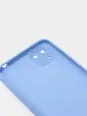 Небесно-голубой чехол Huawei Y5p, Honor 9S, Хонор 9С силиконовый матовый цветной с подкладом из микрофибры