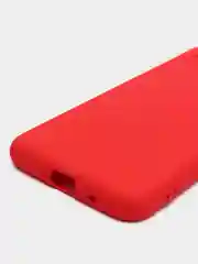 Красный чехол Huawei Y5p, Honor 9S, Хонор 9С силиконовый матовый цветной с подкладом из микрофибры